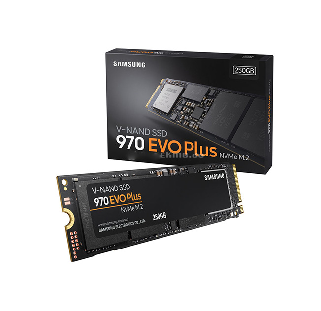 حافظه اس اس دی اینترنال سامسونگ مدل 970EVO Plus M.2 2280 NVMe ظرفیت 250 گیگابایت