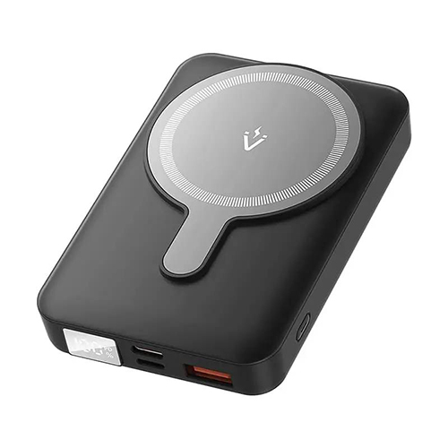 پاوربانک ونشن مدل FHTB0 10000mAh Magnetic Wireless Power Bank (USB-C + Lightning + USB-C + USB-A +Wireless) 22.5W Black LED Display Type