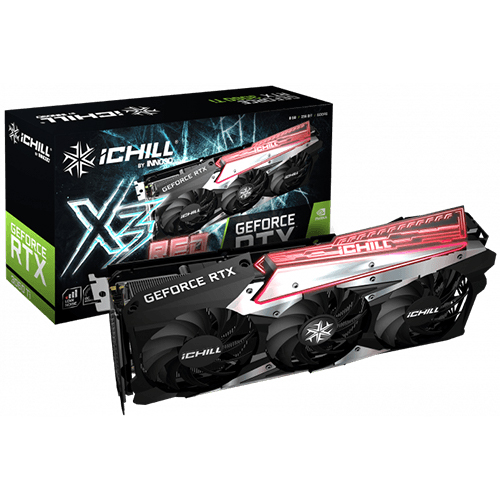 کارت گرافیک INNO3D مدل RTX 3060 Ti 8GB ICHill X3 Red LHR