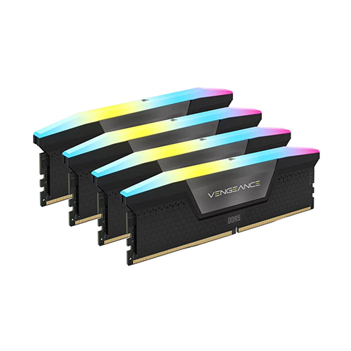 رم DDR5 کورسیر 192 گیگابایت مدل VENGEANCE RGB 5200MhzCL38 چهار کاناله