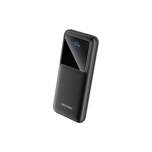 پاوربانک ونشن مدل FHKB0 10000mAh Power Bank (Micro-USB + USB-C + USB-A + USB-A) 22.5W Black LED Display Type
