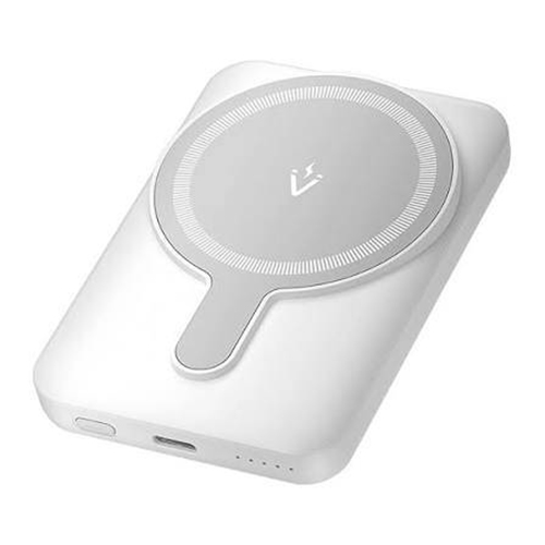 پاوربانک ونشن مدل FHSW0 5000mAh Magnetic Wireless Power Bank (USB-C + USB-C + Wireless) 20W White Light Indicator Display Type